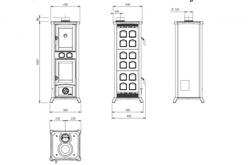 Kaminofen Gemma Forno von La Nordica